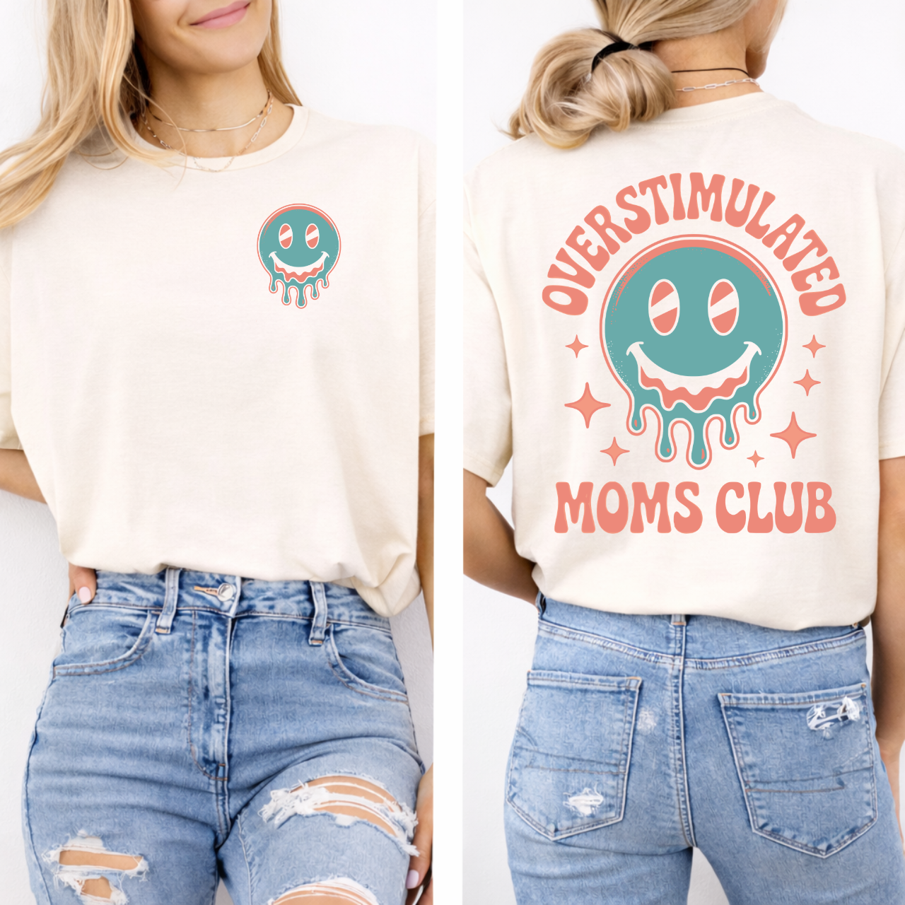 Overstimulated Moms Club Tee