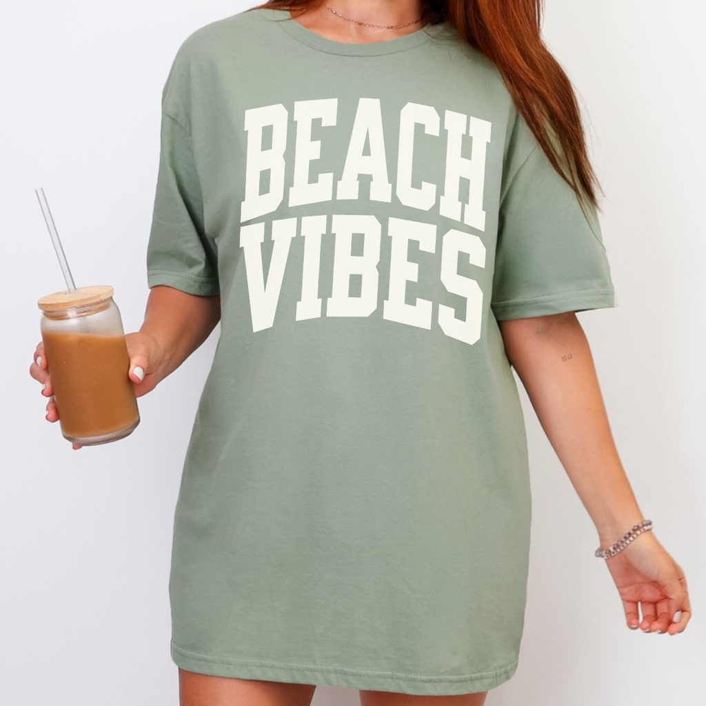BEACH VIBES Varsity Tee