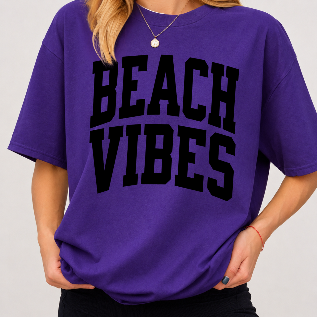 BEACH VIBES Varsity Tee