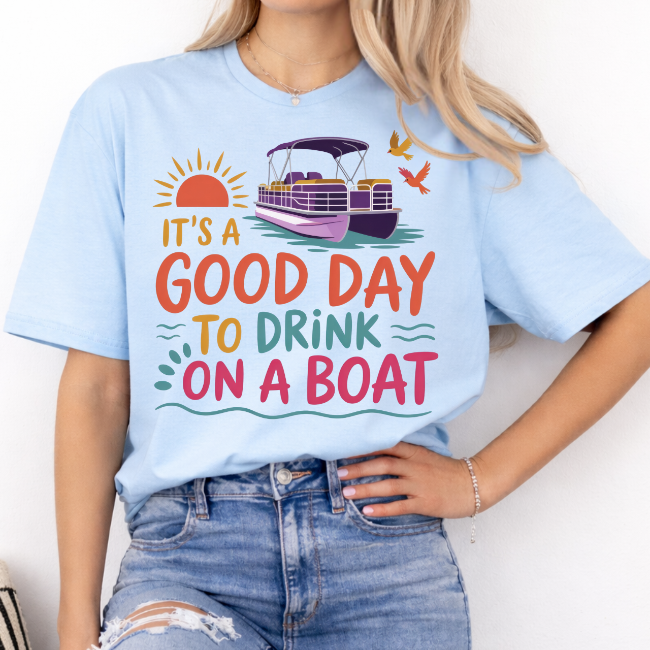 Good Day To Drink on a Boat Graphic Tee