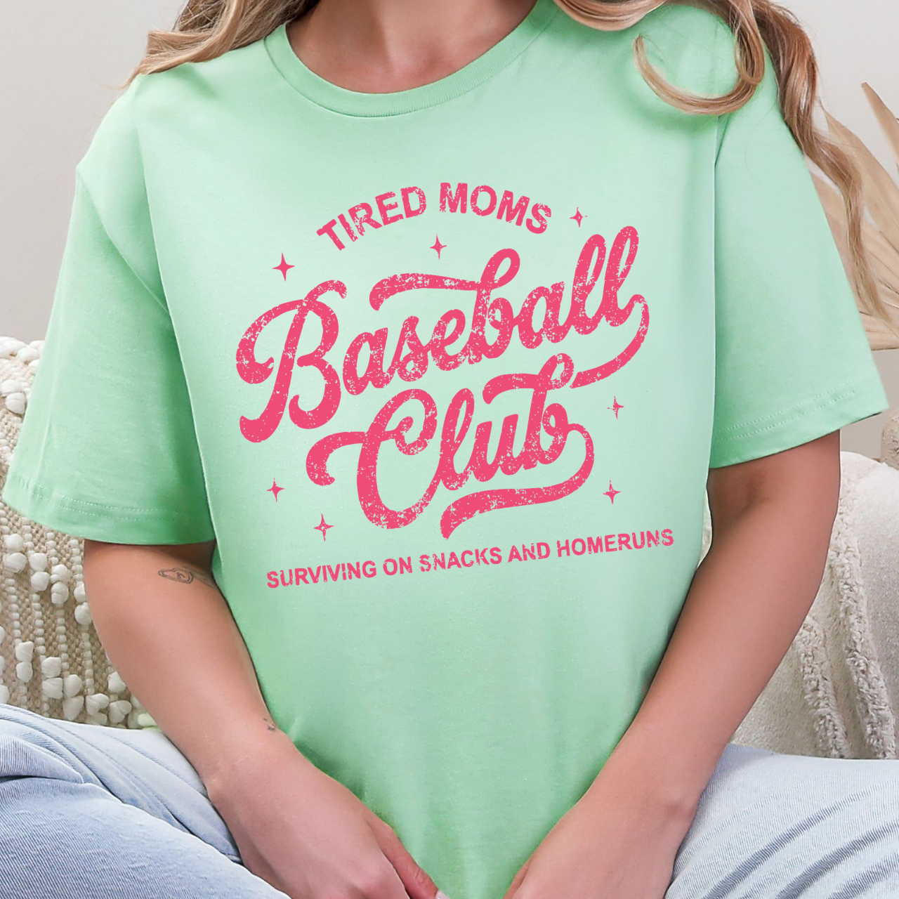 Tired Moms Baseball Club Tee