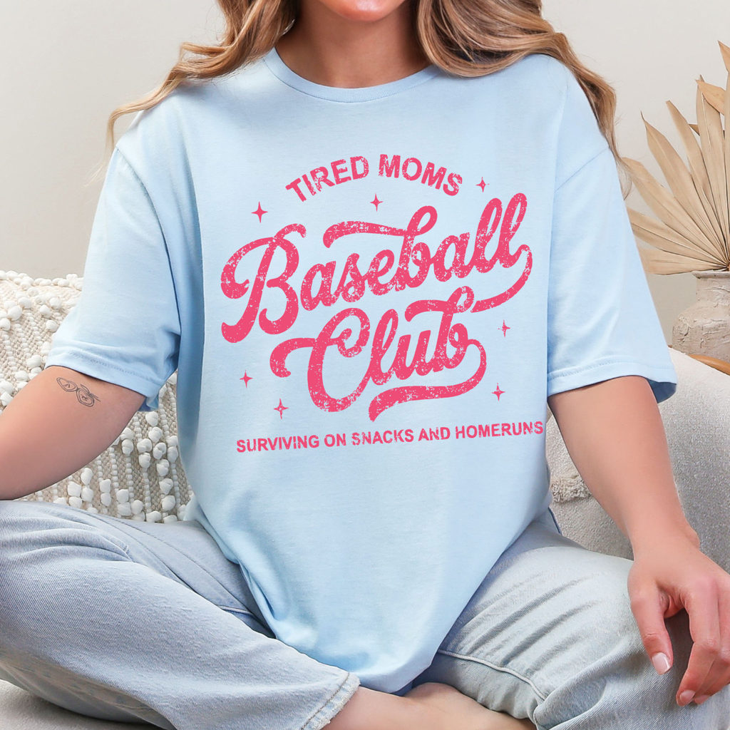 Tired Moms Baseball Club Tee