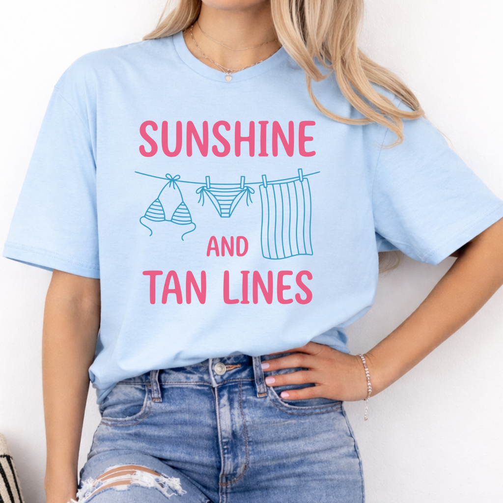 SUNSHINE & TAN LINES Tee