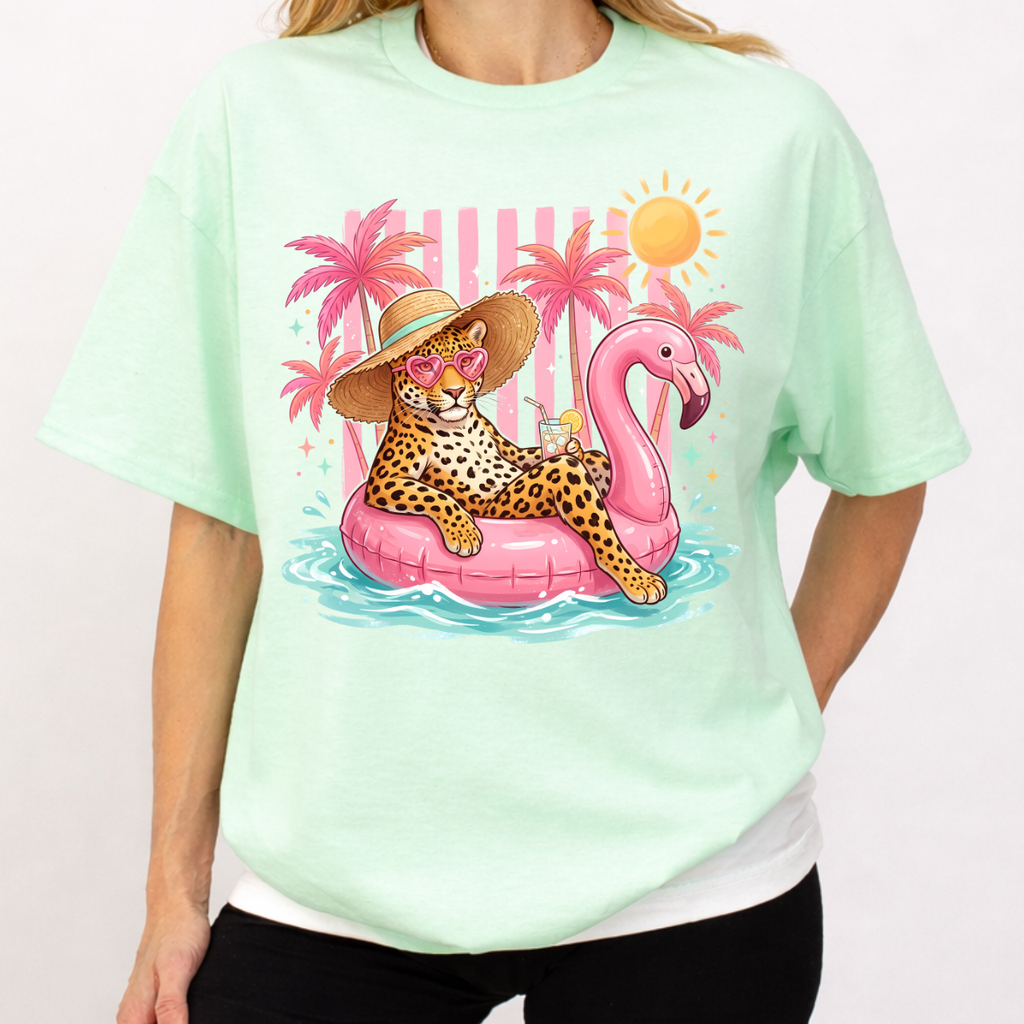Leopard on a Floaty Tee