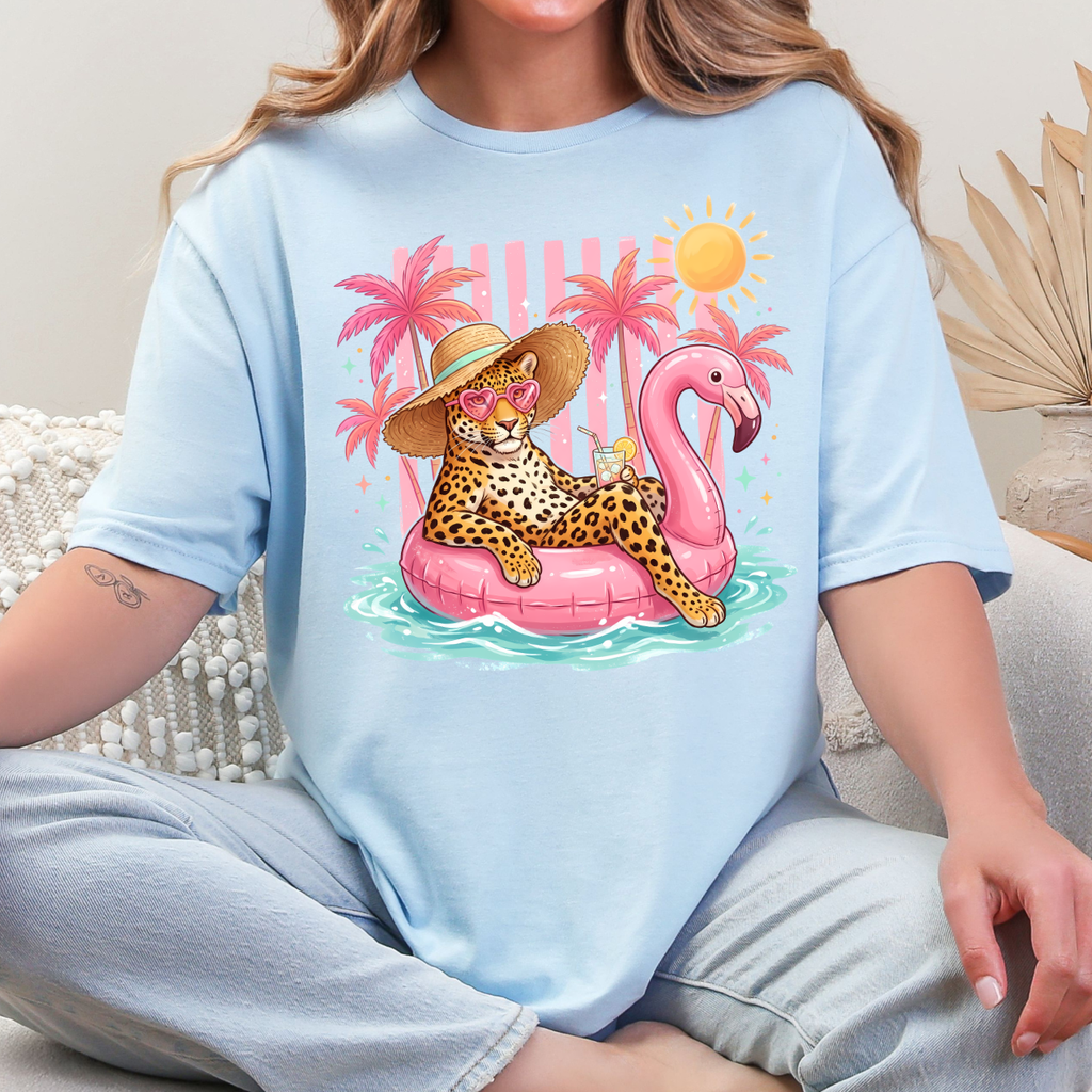 Leopard on a Floaty Tee