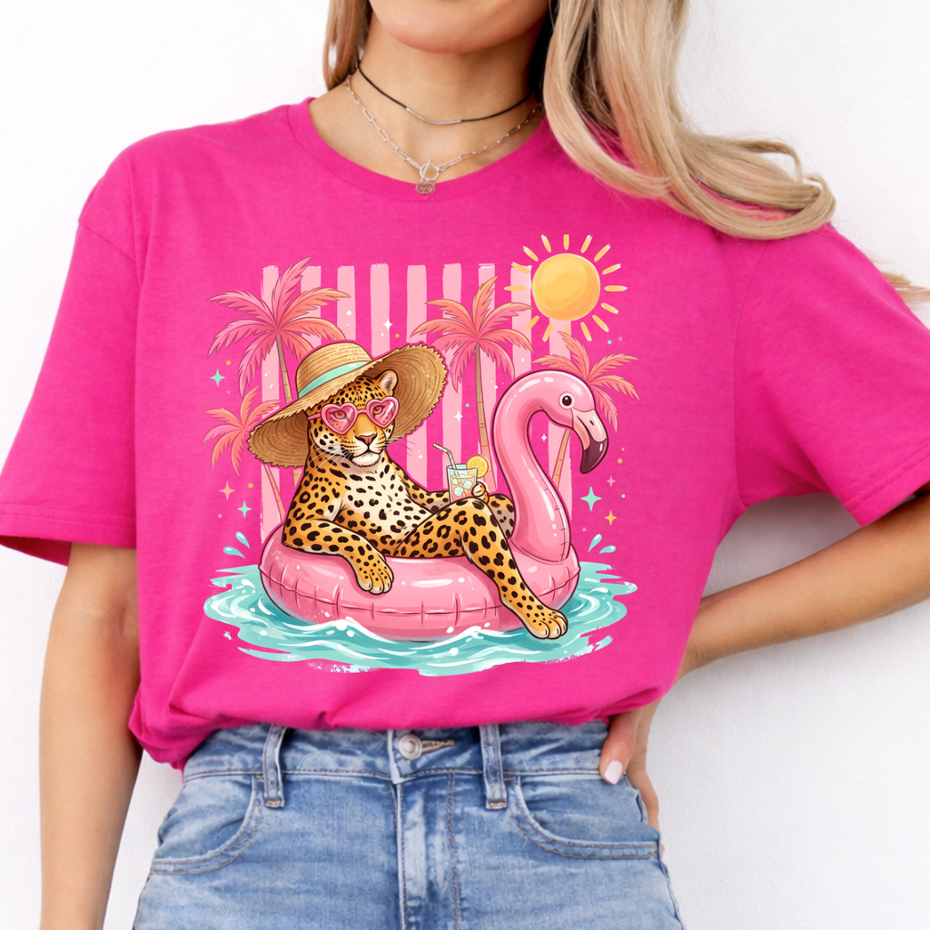 Leopard on a Floaty Tee