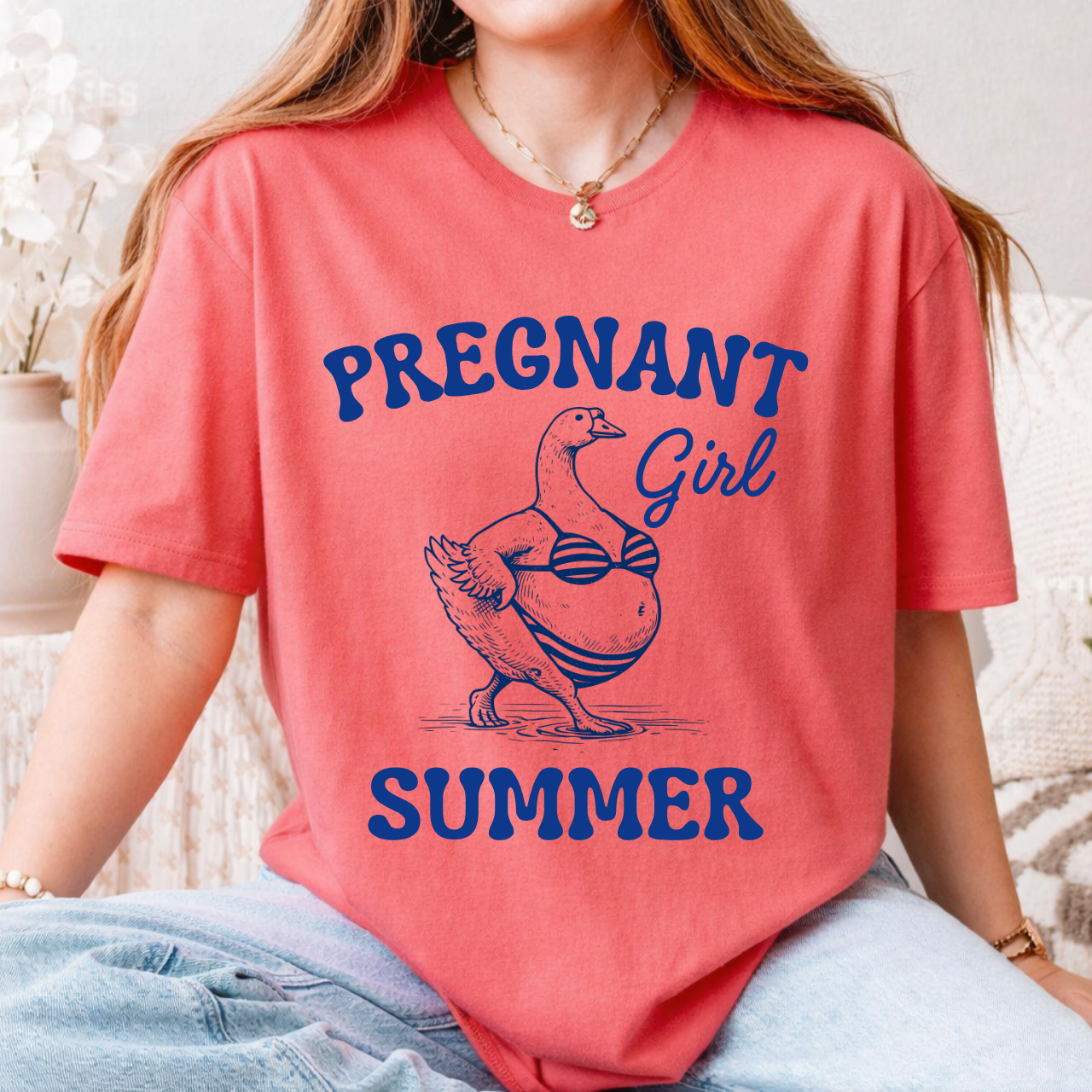 Pregnant Girl Summer Tee