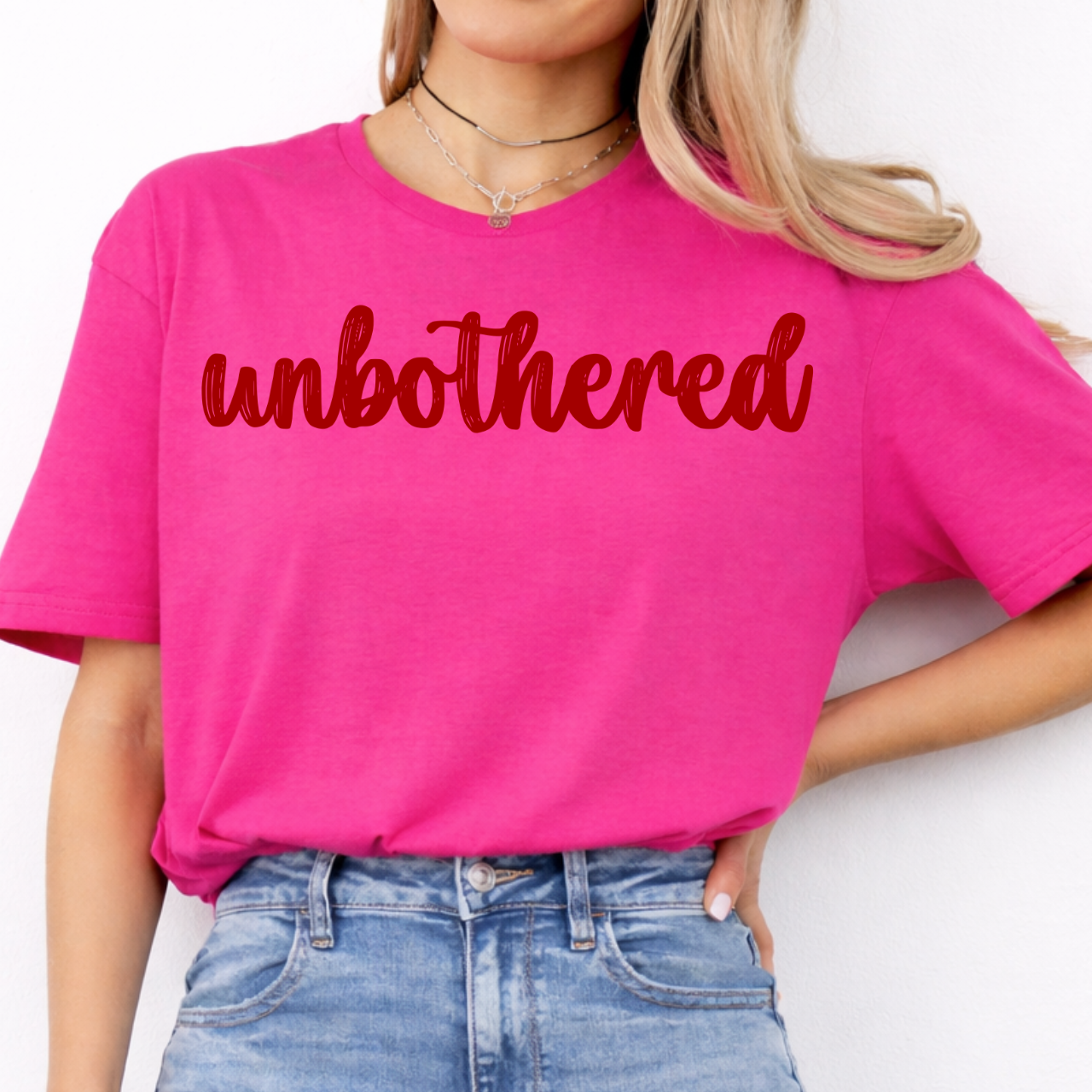 Unbothered Cursive Tee