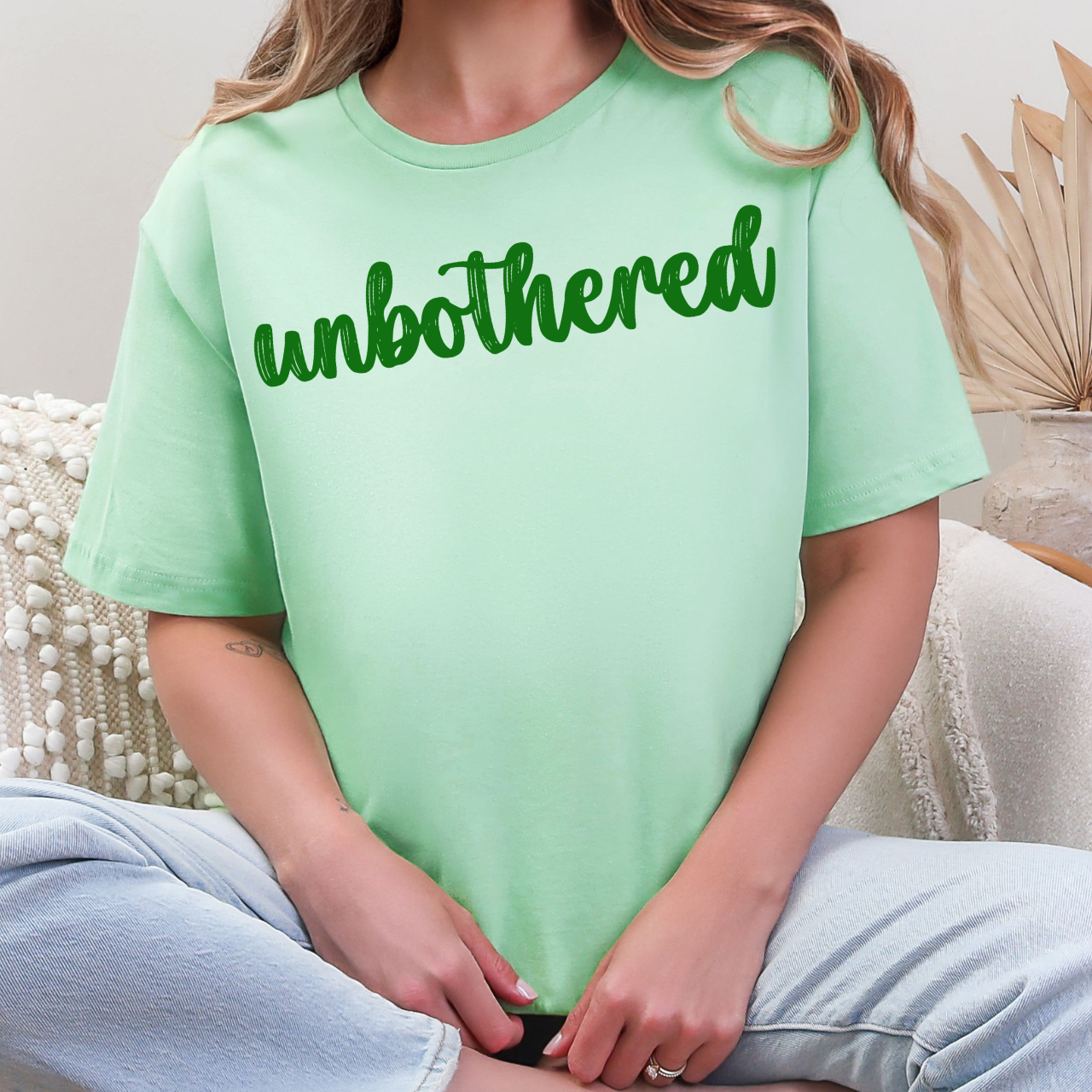 Unbothered Cursive Tee