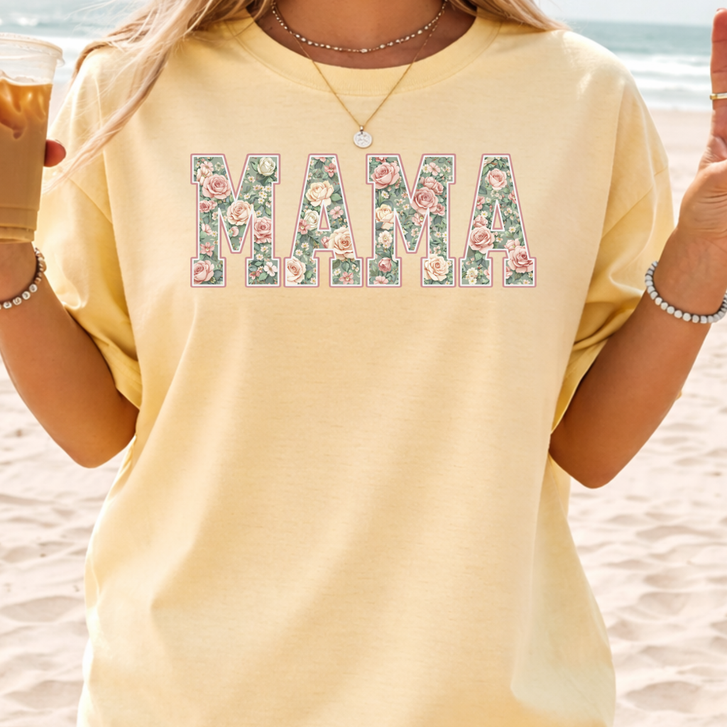 Floral MAMA Tee