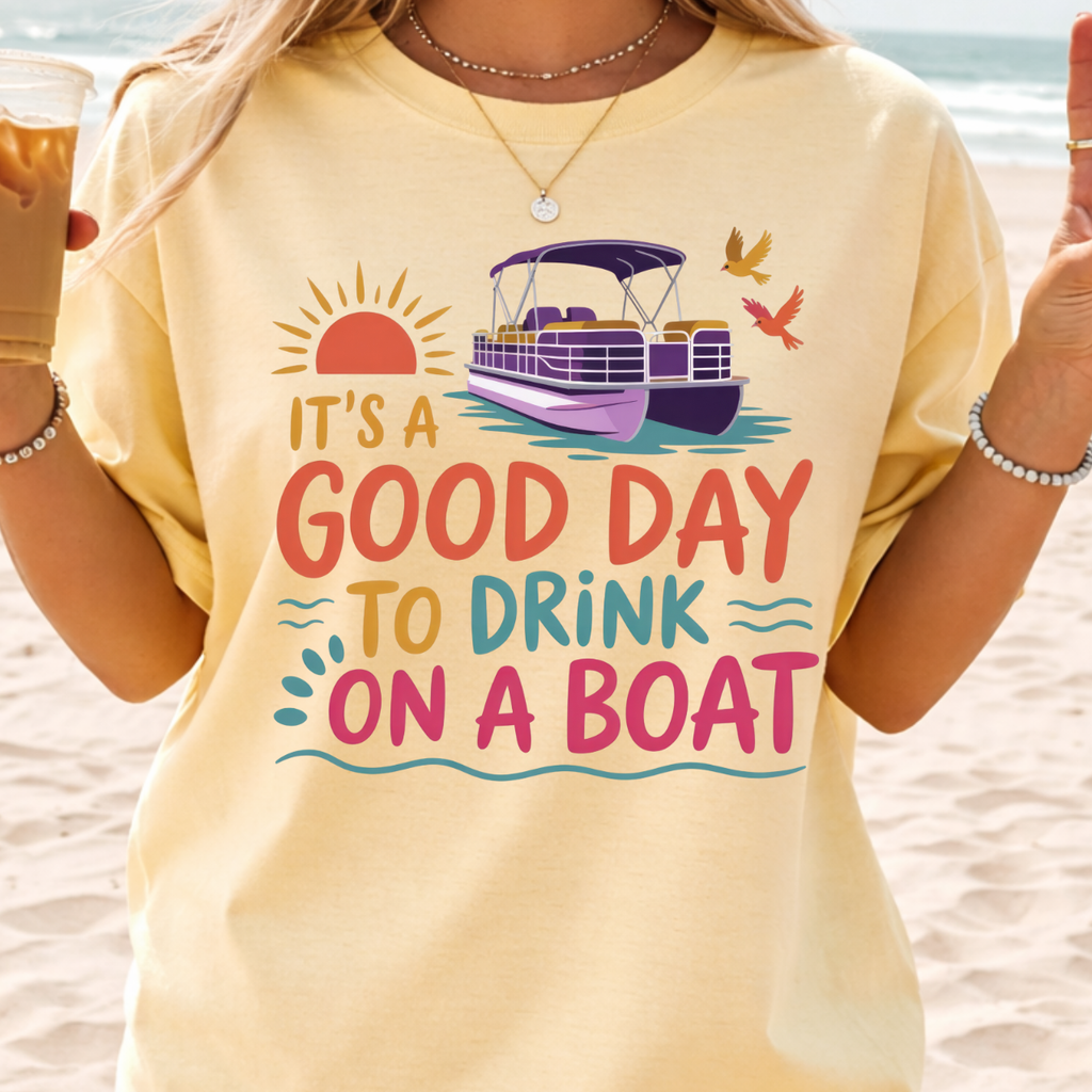 Good Day To Drink on a Boat Graphic Tee