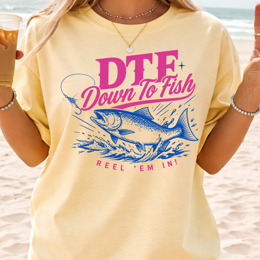 DTF Down to Fish Tee