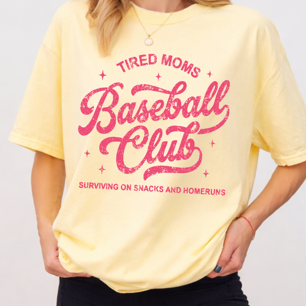 Tired Moms Baseball Club Tee