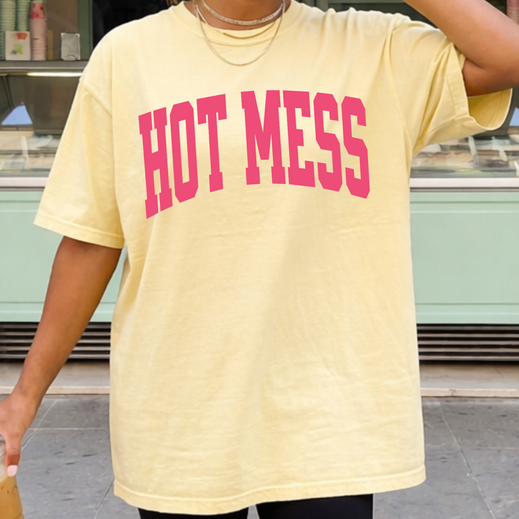 HOT MESS Varsity Tee