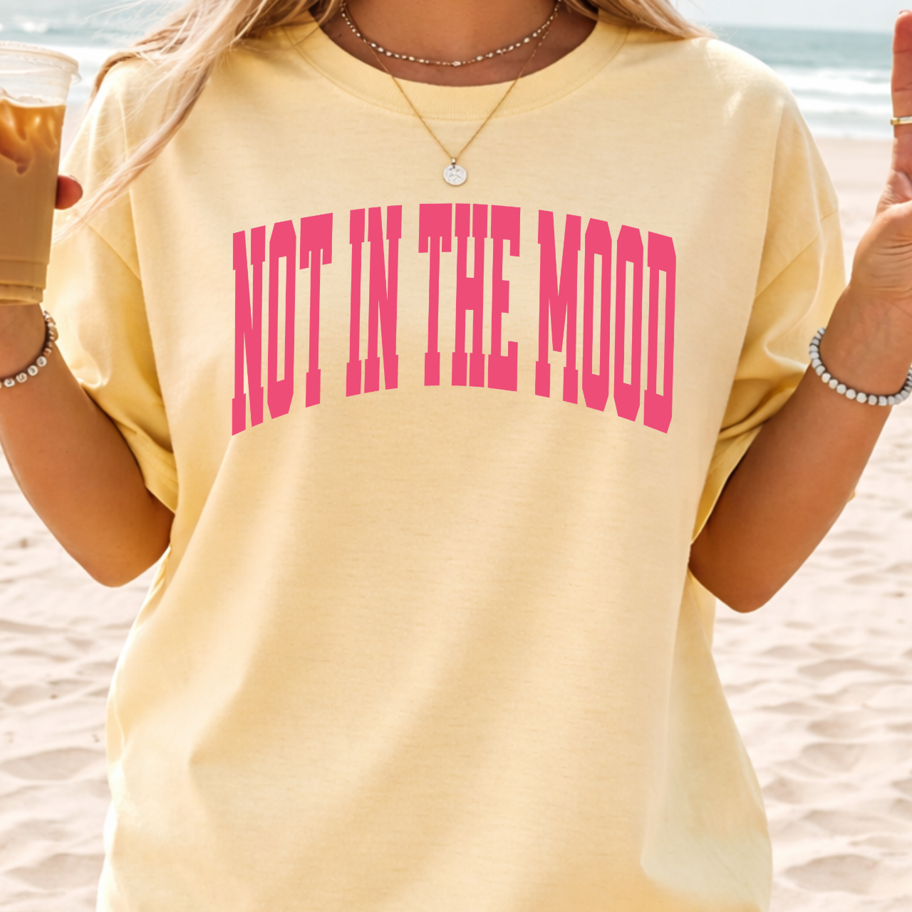 NOT IN THE MOOD Varsity Tee
