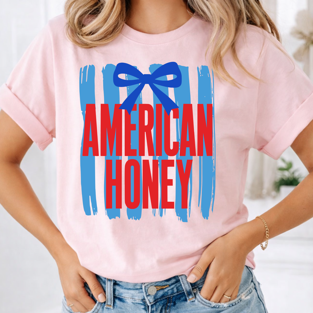 American Honey with Bow Tee