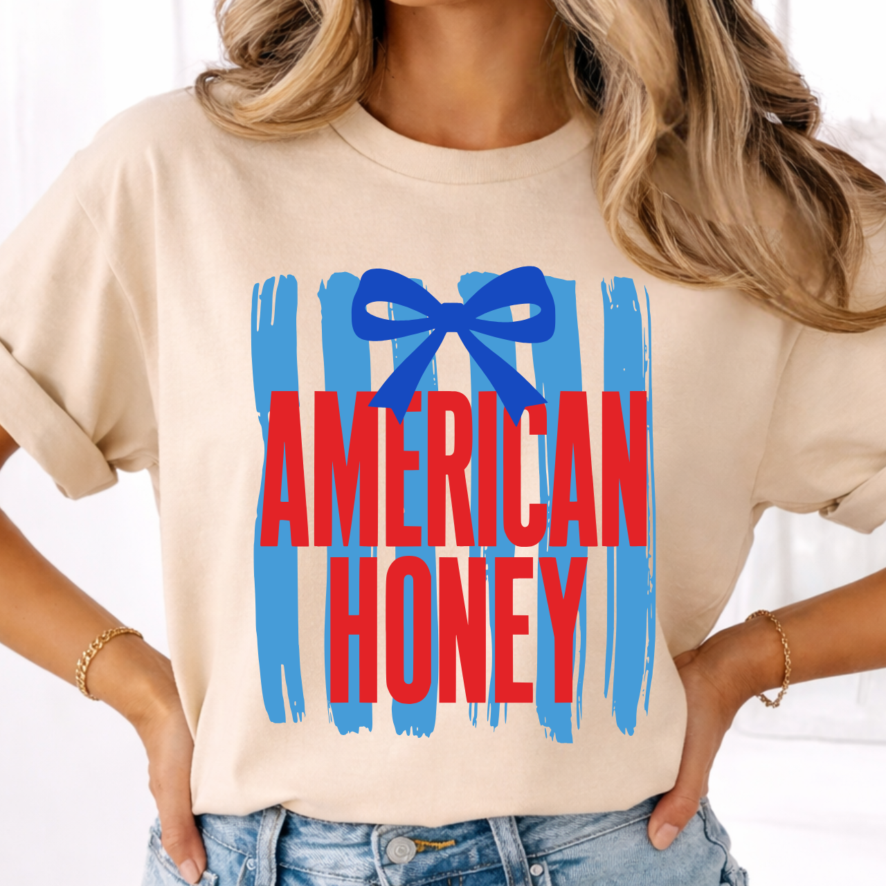 American Honey with Bow Tee