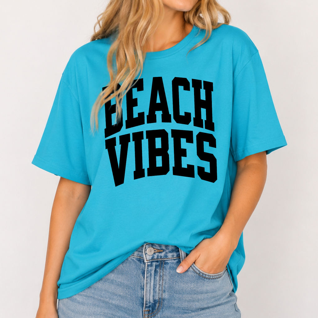 BEACH VIBES Varsity Tee