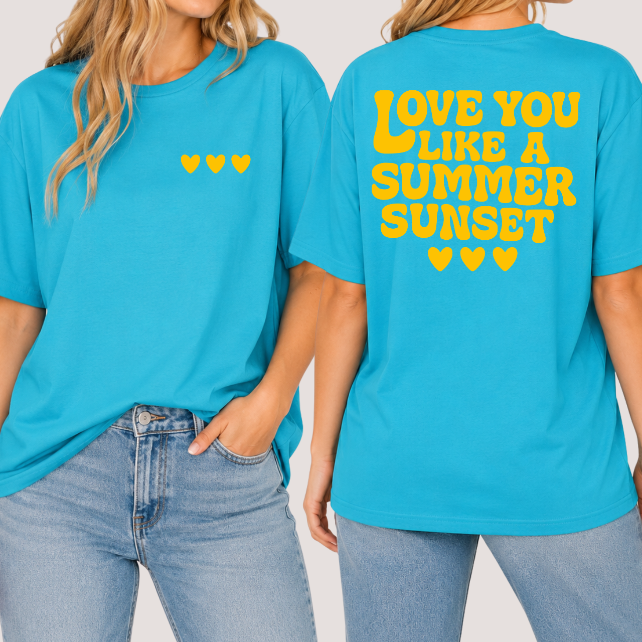 Love You Like A Summer Sunset Front/Back Tee