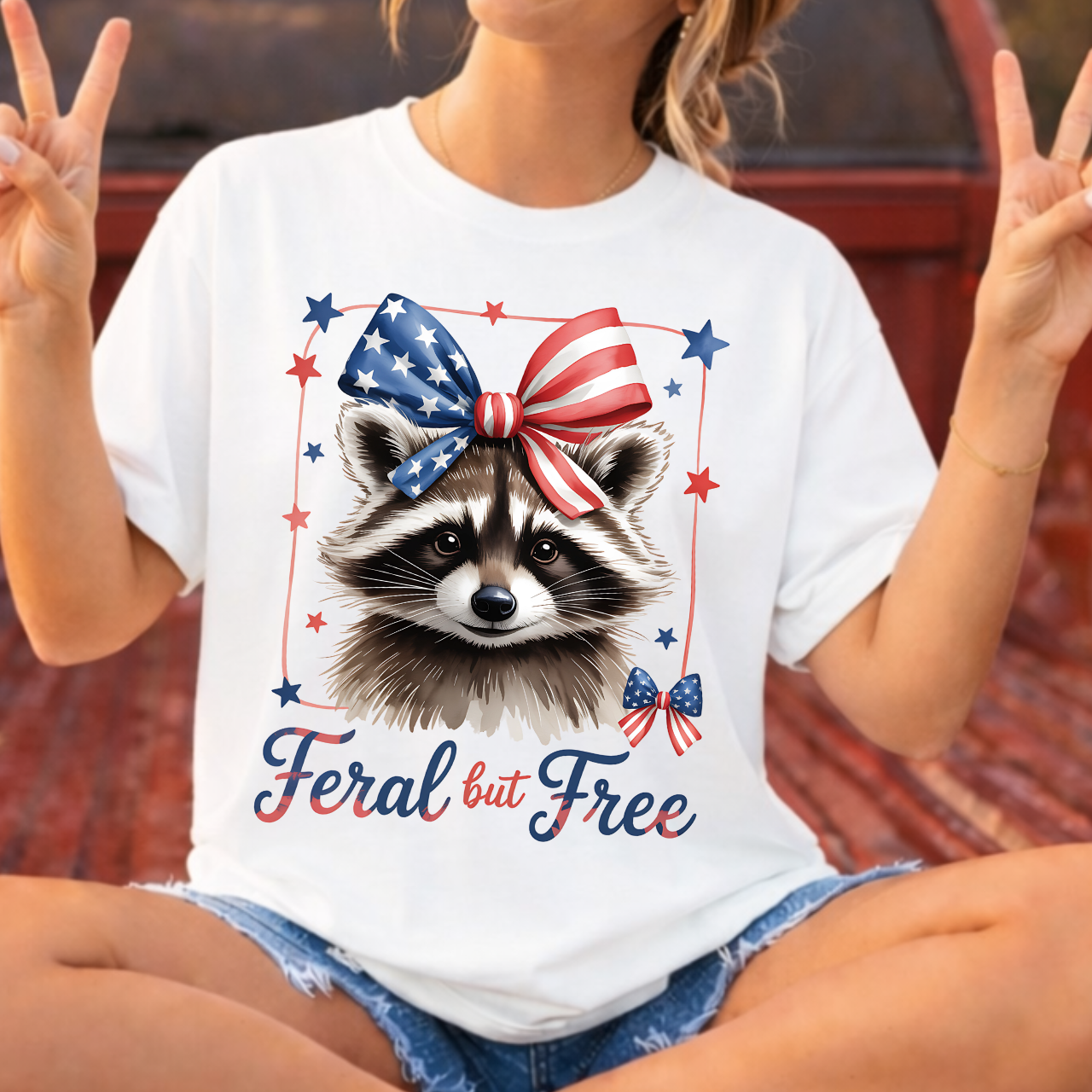 Raccoon Feral and Free Tee
